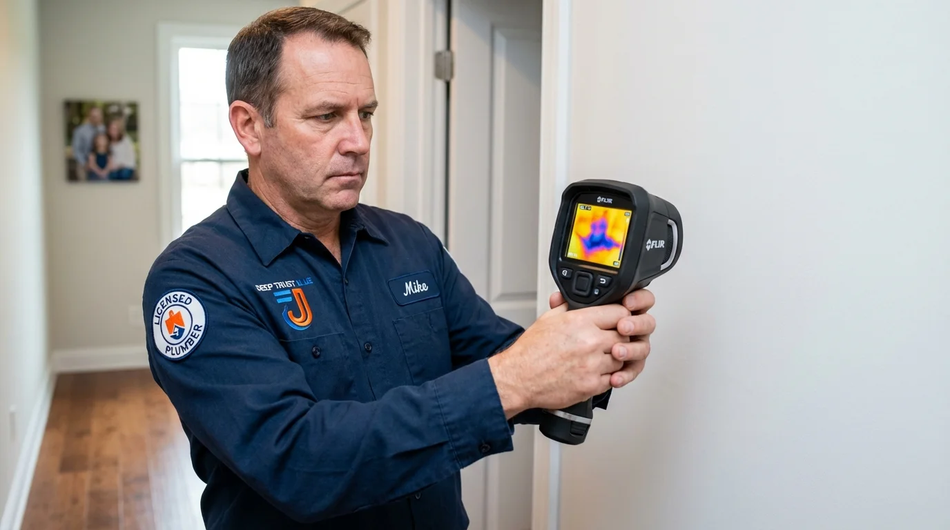 Thermal imaging leak detection by Johns Plumbing LLC in Hudsonville